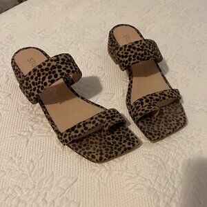 Stuart Weitzman Leopard Sandals 6.5